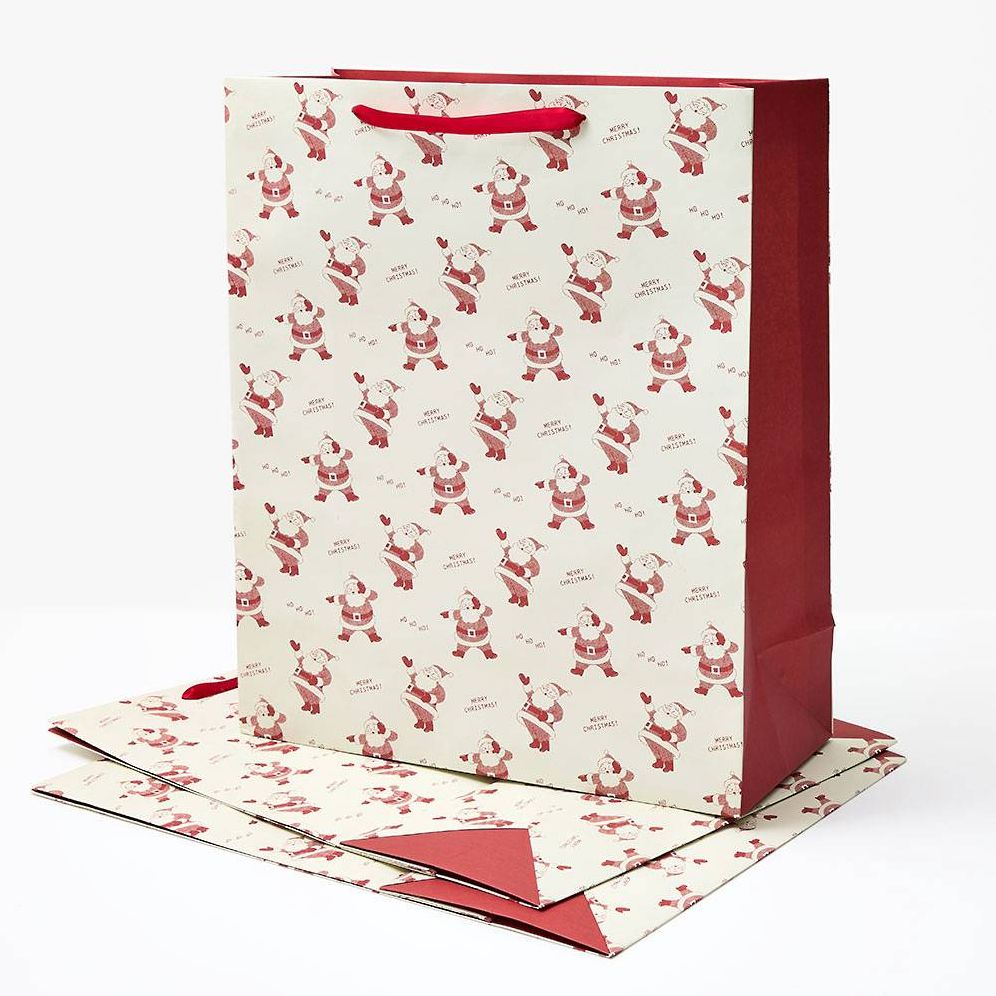 XL Newsprint Santas Gift Bag Set