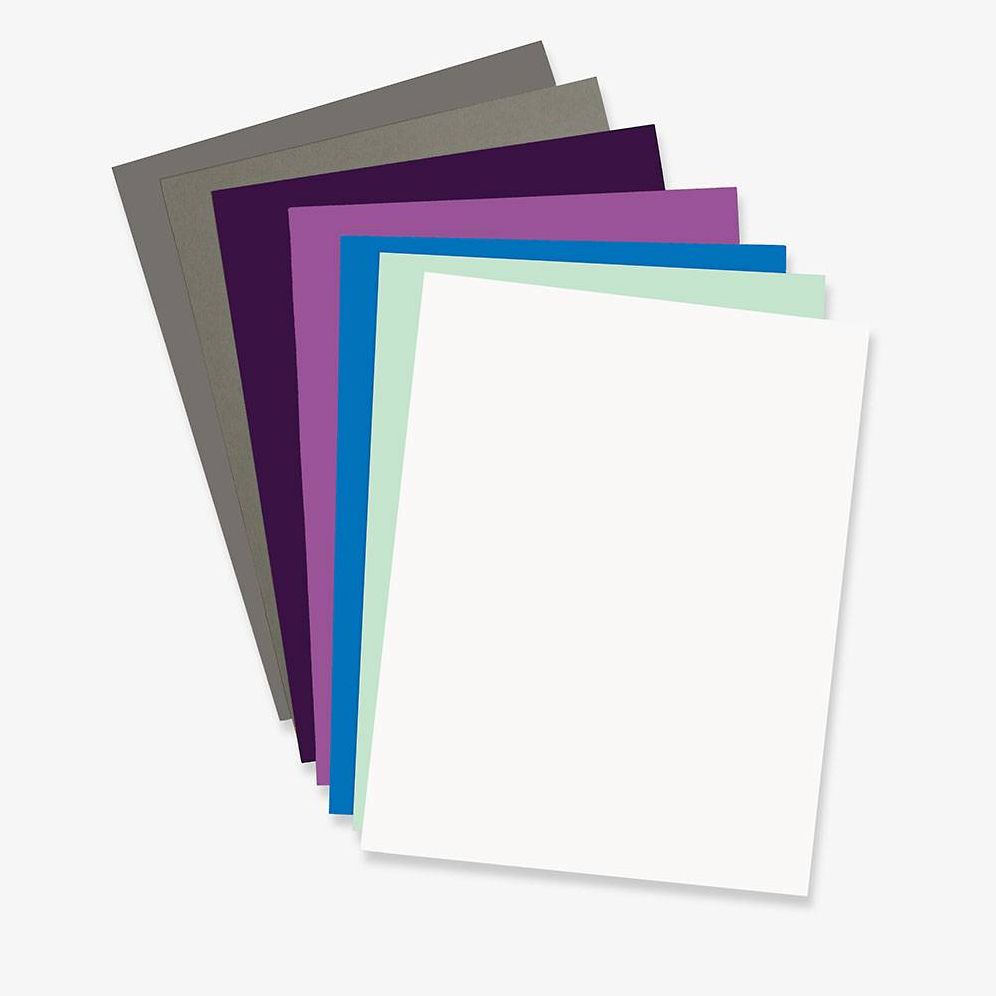 Cool Midnight Multi-Color Card Stock 8.5" x 11"
