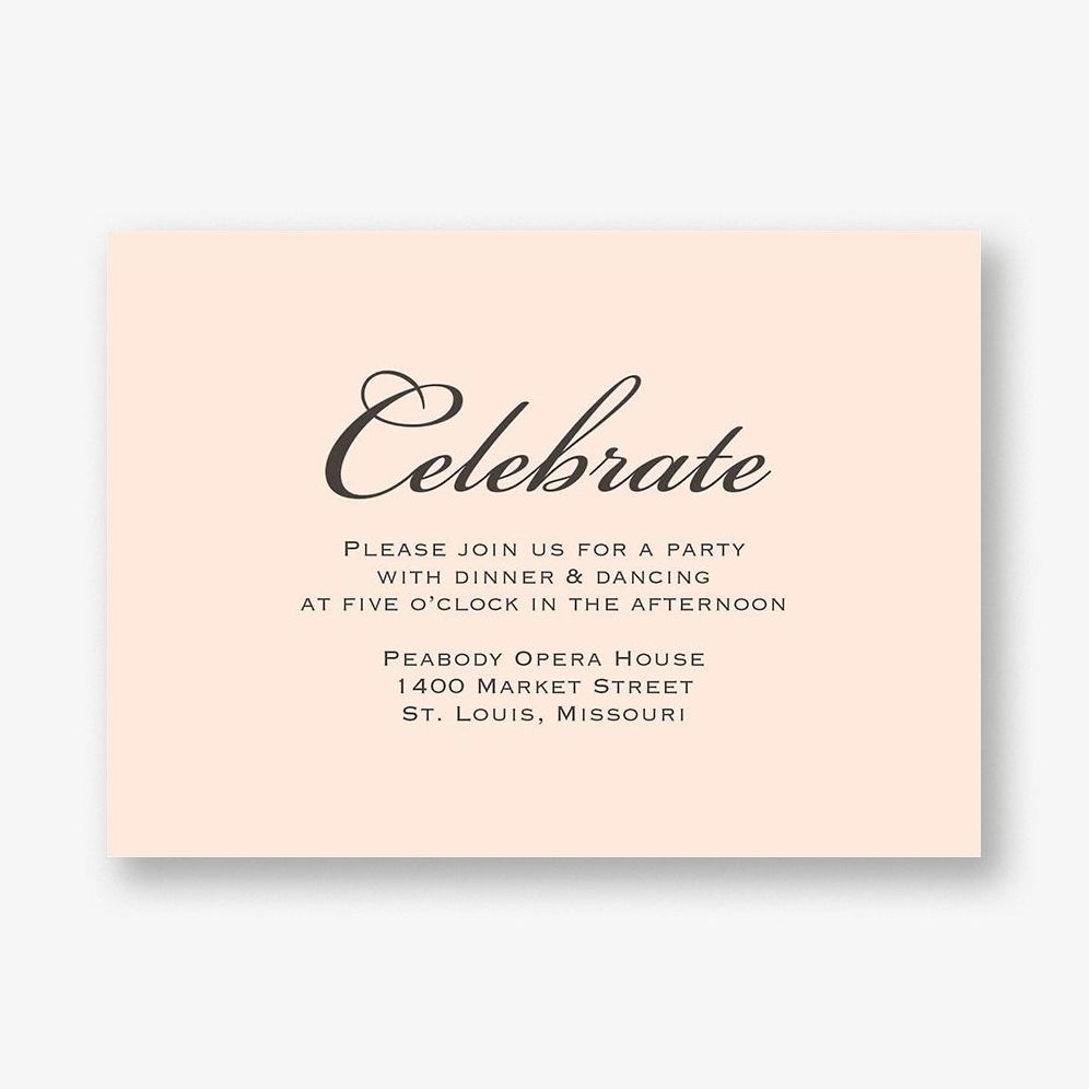 Chandelier Quinceañera Information Card