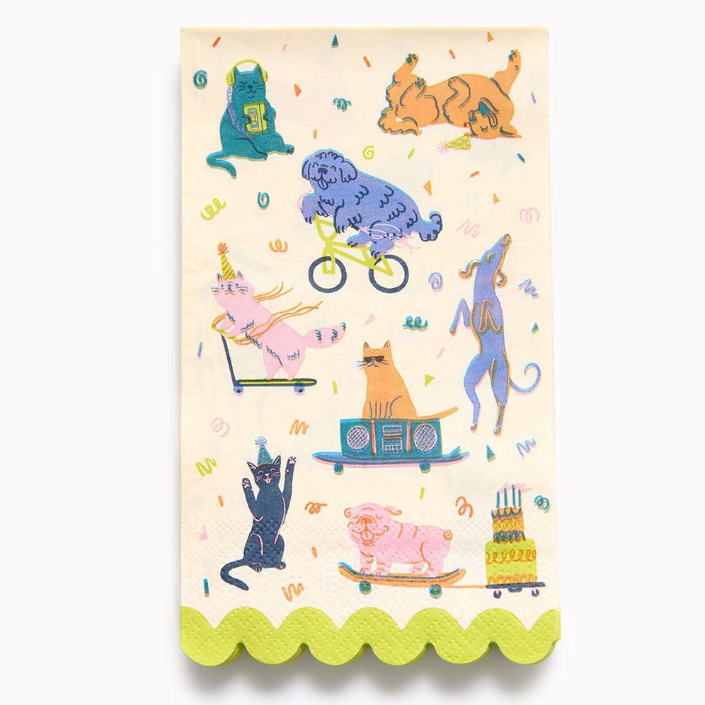 Birthday Animal Guest Napkin S/20