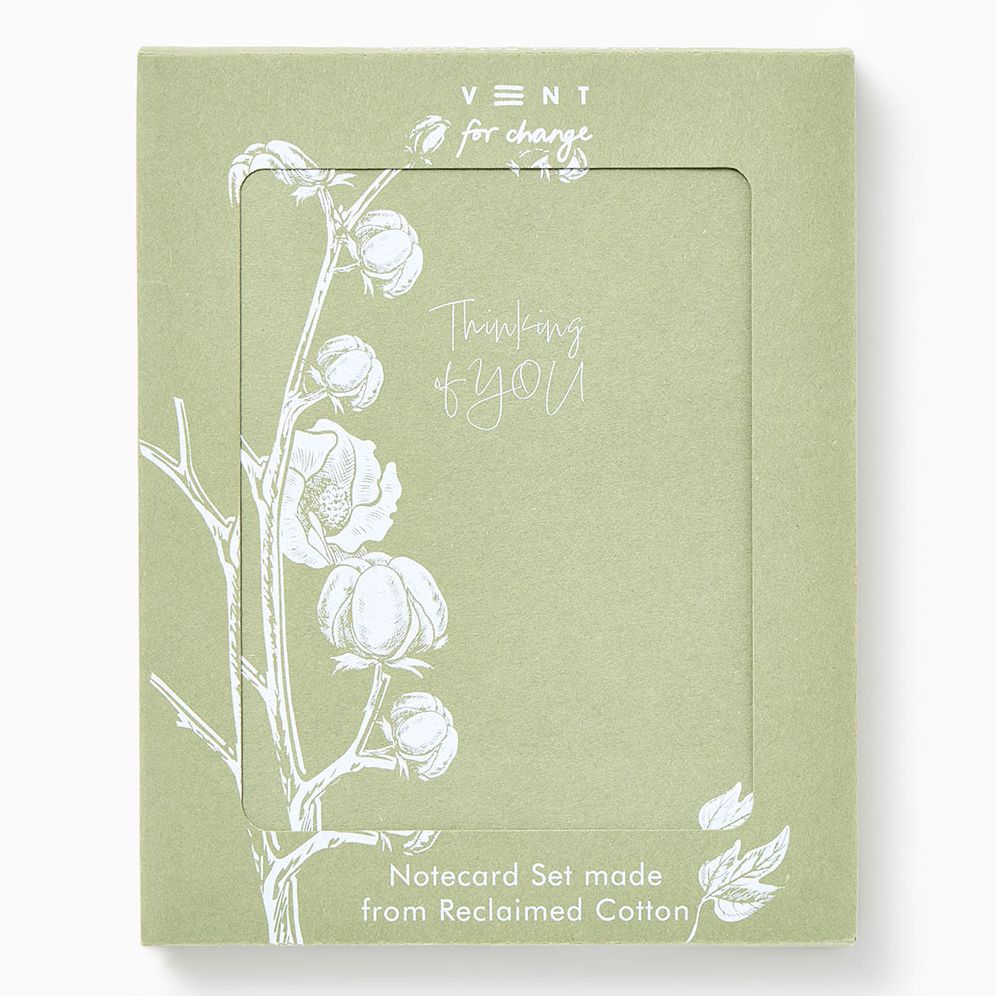 VENT for Change Reclaimed Cotton Paper Notecard Set
