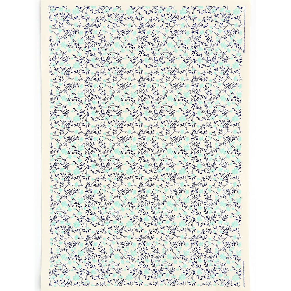 Blue Flowers Fine Paper