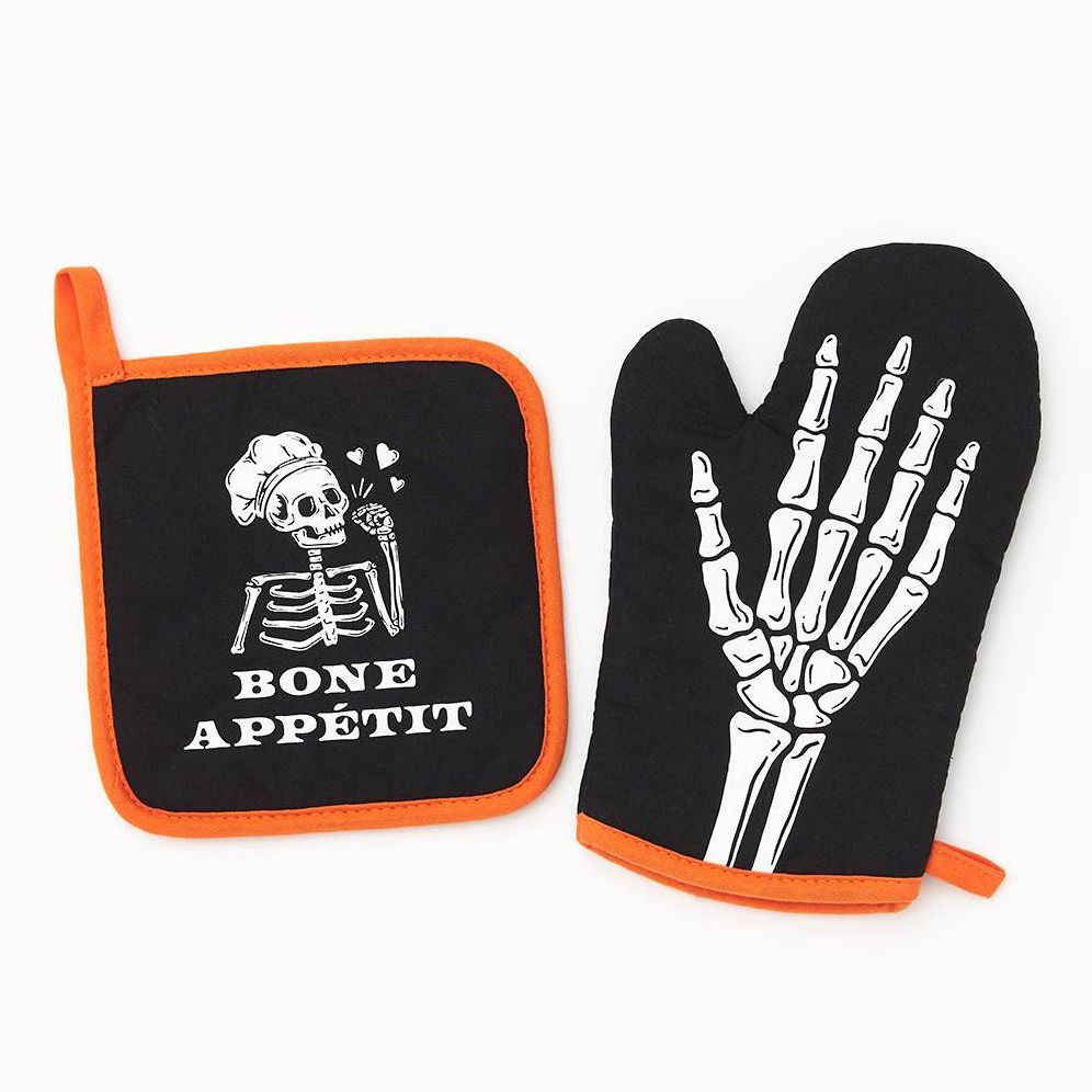 Bone Appetit Oven Mitt & Pot Holder Set