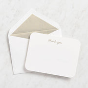 Gold Foil Thank You Note Set