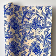 Sea Life On Blue Handmade Paper