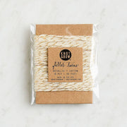 Gold Metallic/Natural Twine Card 10yd