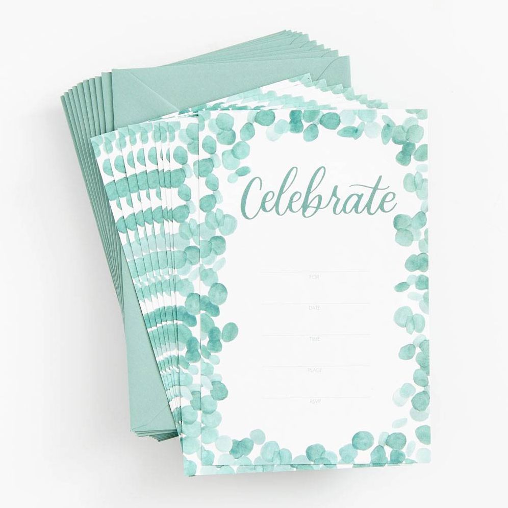 Eucalyptus Fill-In Invitations