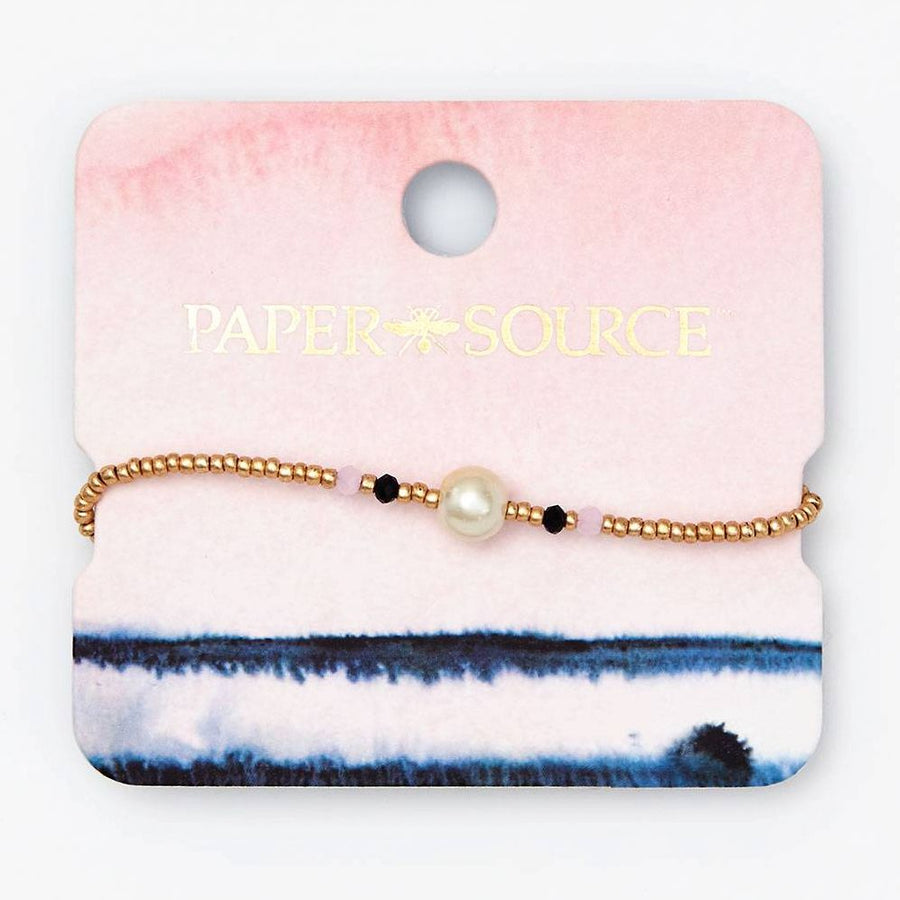 Pearlescent Beaded Bracelet