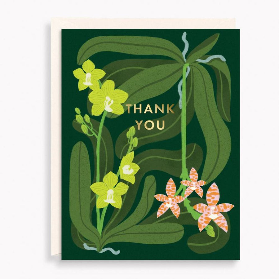 Orchids Thank You Card Stationery Set