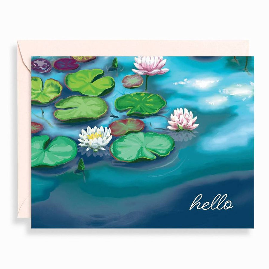 Painted Lily Pads Stationery Set
