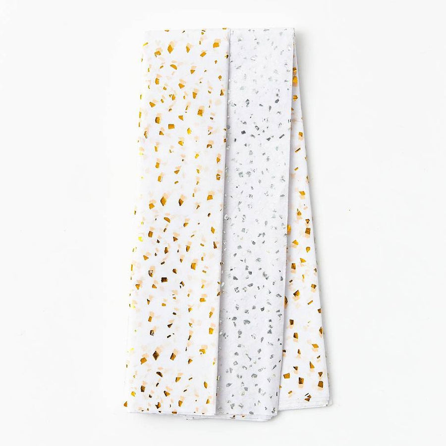 Silver & Gold Fleck Tissue Paper