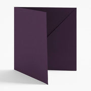 5.5" Square Aubergine Diagonal Folders