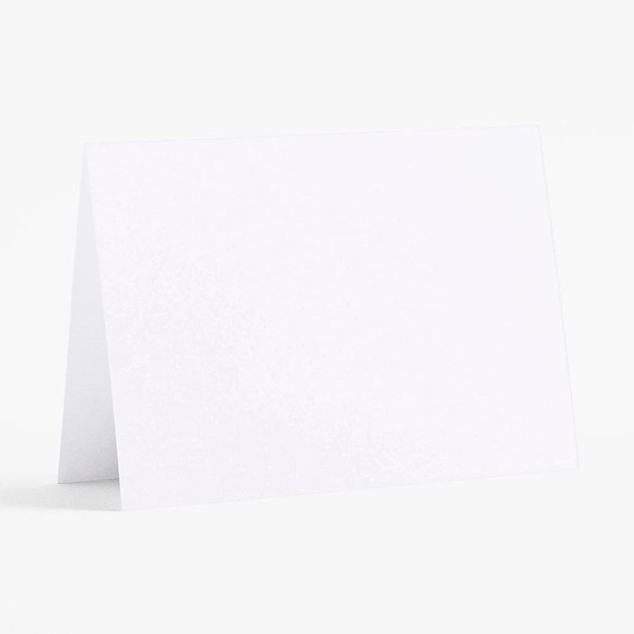 Pure White 4 Bar Folded Cards