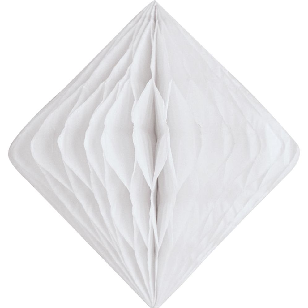 White Diamond Paper Honeycomb 15cm