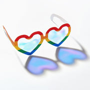 Rainbow Glitter Glasses