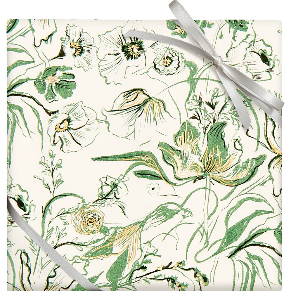 Romantic Greenery Stone Wrapping Paper