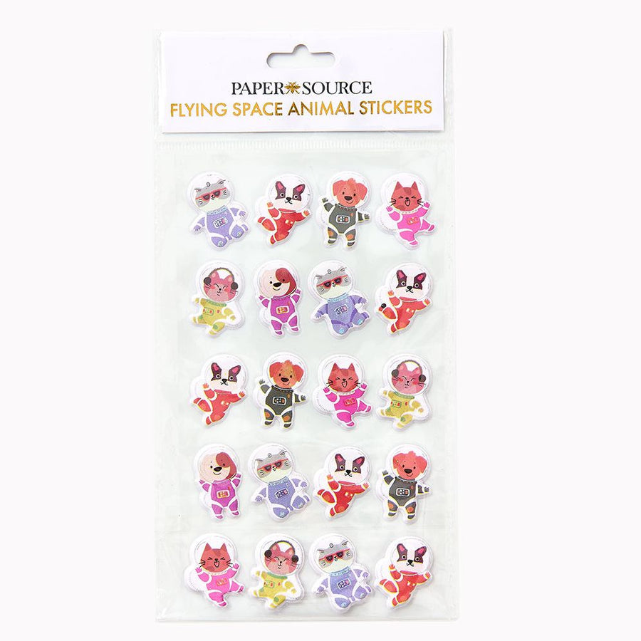 Flying Space Animal Sticker Sheet