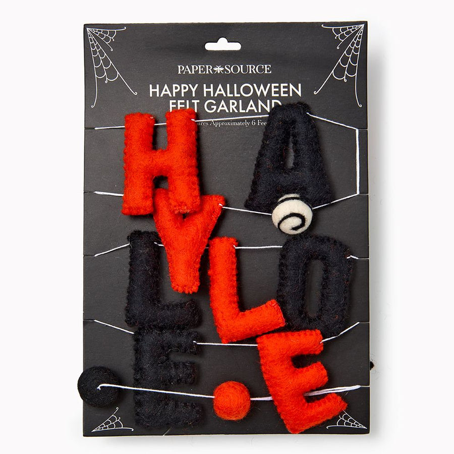 Happy Halloween Felt garland