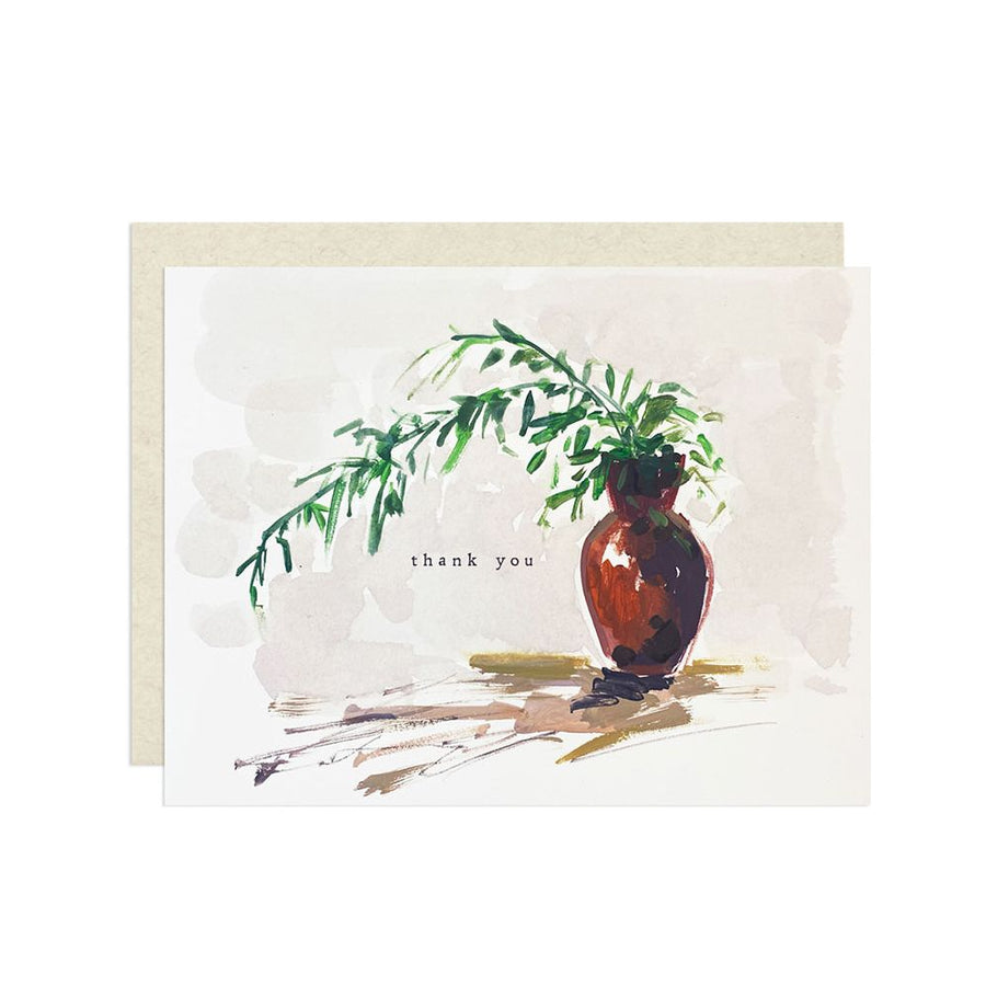 Clay Vase Thank You Card
