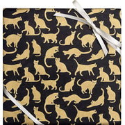 Gold Cats Handmade Paper