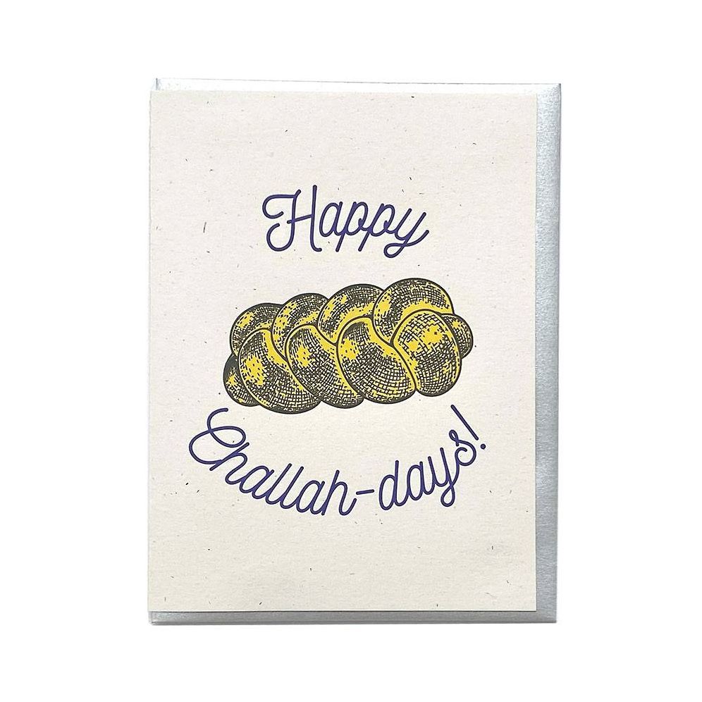 Happy Challah Days Hanukkah Card