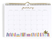 2027 Book Lover's Spiral Wall Calendar