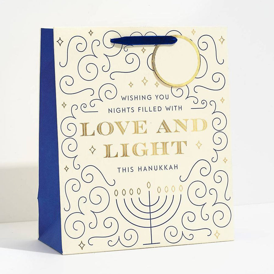 Hanukkah Love And Light Large Gift Bag