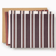 Chocolate Stripes A2 Stationery Set