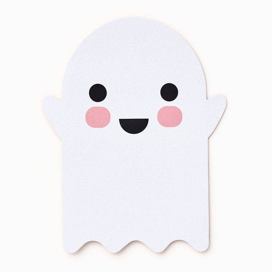 Diecut Glitter Ghost Halloween Card