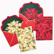 Christmas Poinsettia Stationery Set