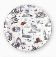Halloween Toile Large Plate Set of 10