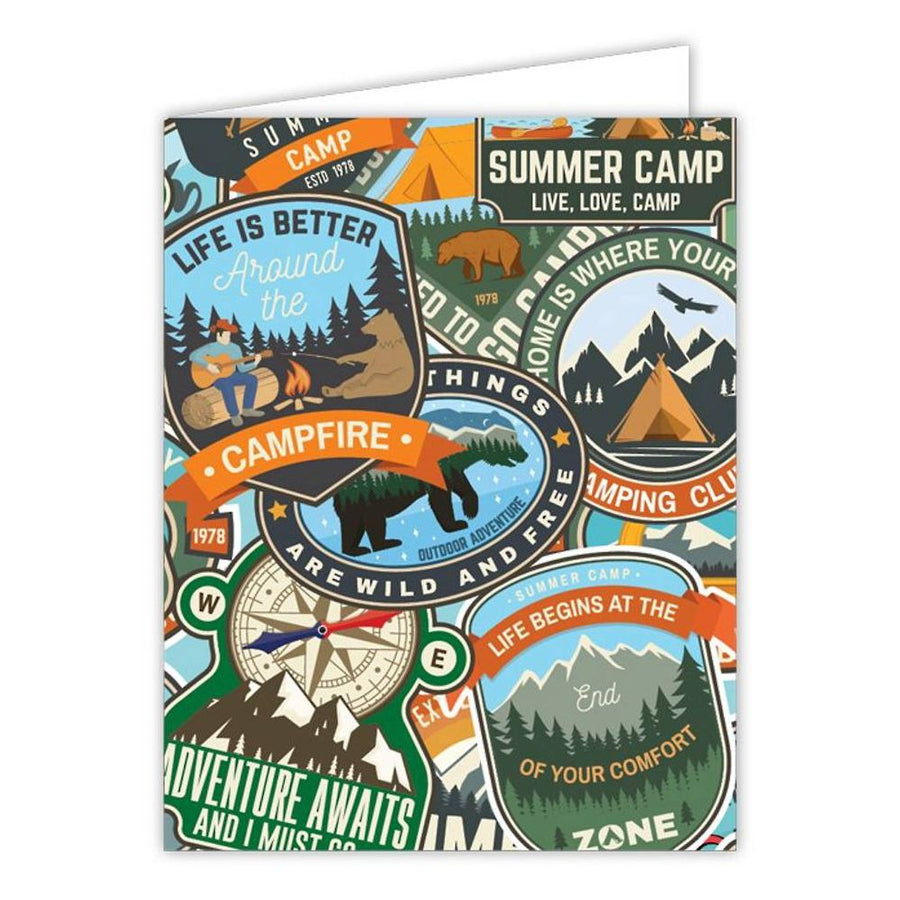 Camp Patches Greeting Card