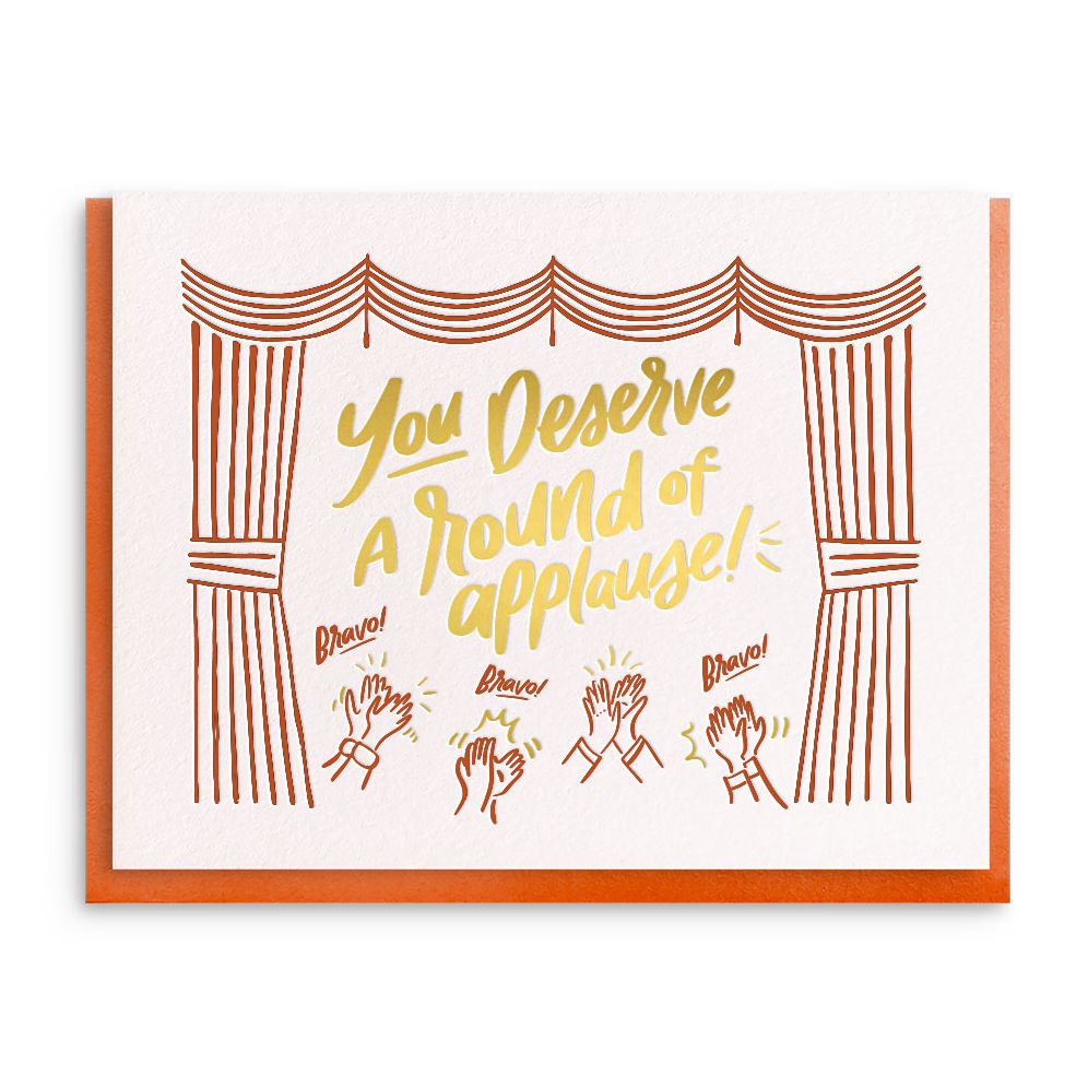 Round Of Applause Thank You Card