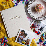 Oatmeal Speckle Birthdays Book