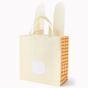 Gingham Bunny Medium Die-Cut Gift Bag