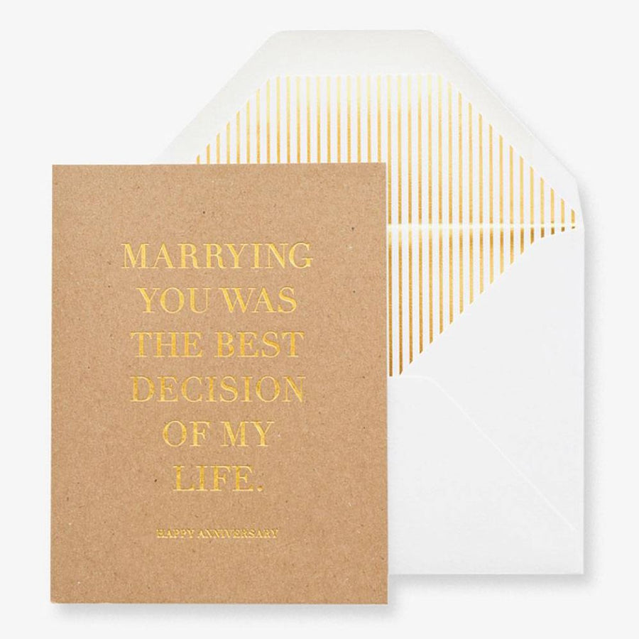 Best Decision Wedding Card
