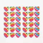 Tie Dye Heart Stickers