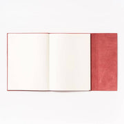 Coral Embroidered Suede Journal