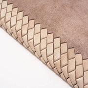 Beige Braided Suede Journal