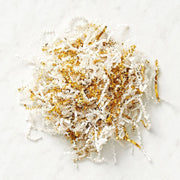 White & Gold Shredded Paper