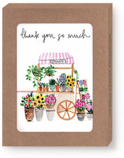Flower Cart Thank You Notecard Set