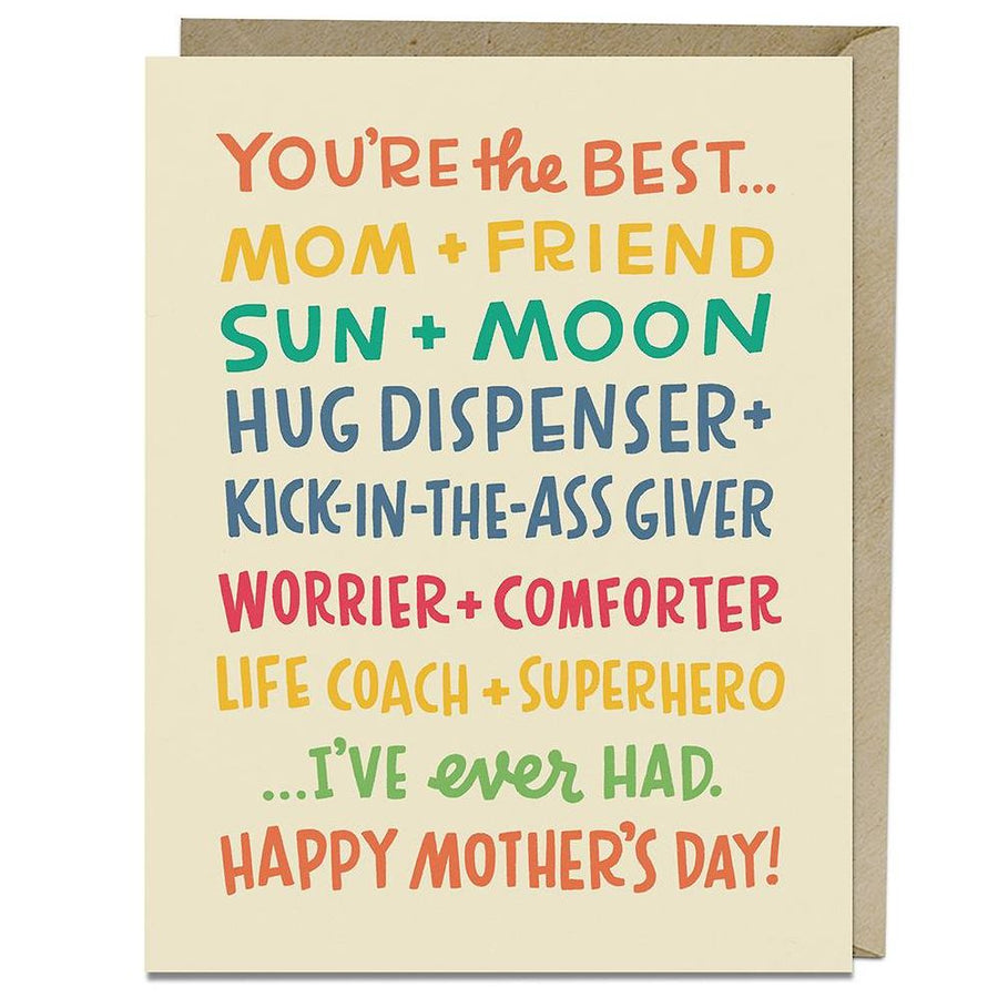 Best Mom I've Ever Had Card Mother's Day Card