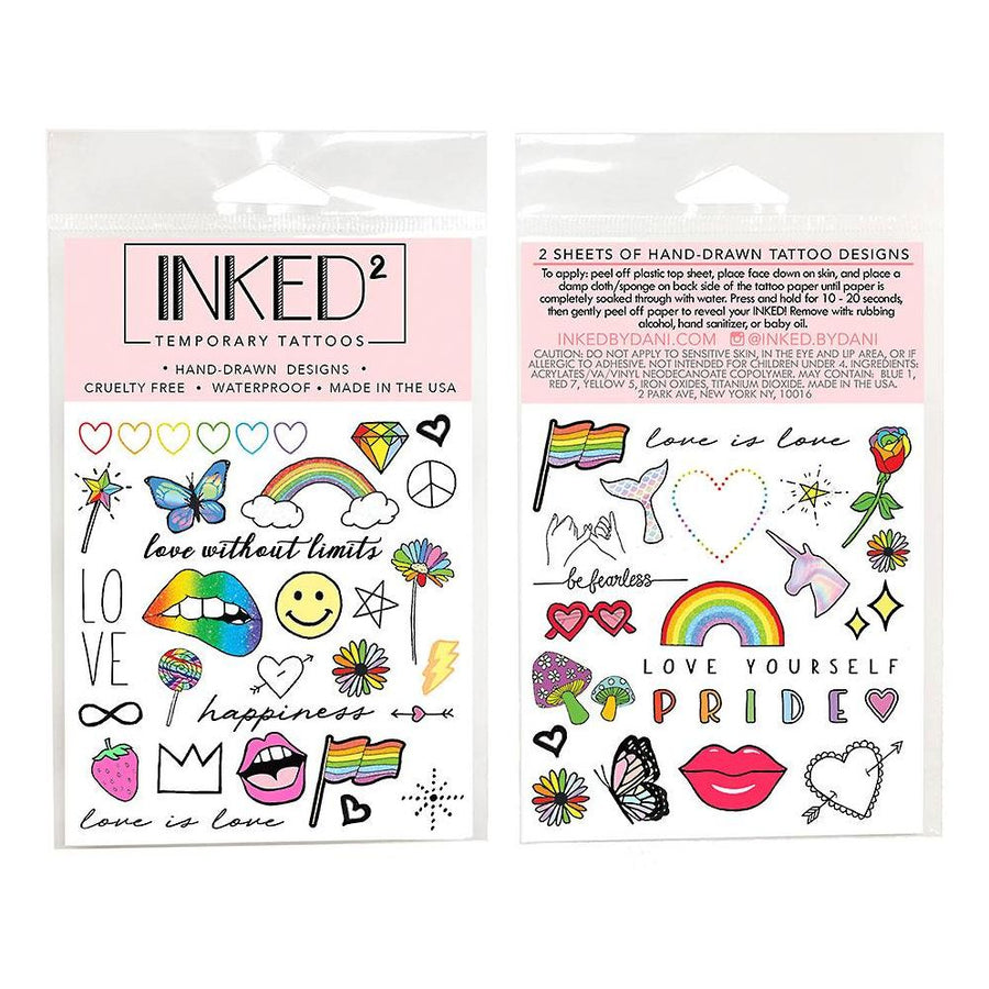 Inked Love Wins Temporary Tattoo Set