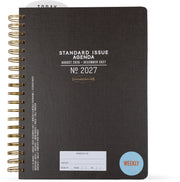 2026-2027 Black Standard Issue Weekly Desk Planner