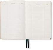2026-2027 Monotone Bouquet Leatherette Weekly Desk Planner