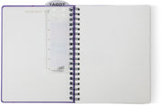 2027 Purple Paint Splatter Weekly Desk Planner