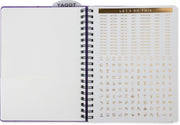 2027 Purple Paint Splatter Weekly Desk Planner