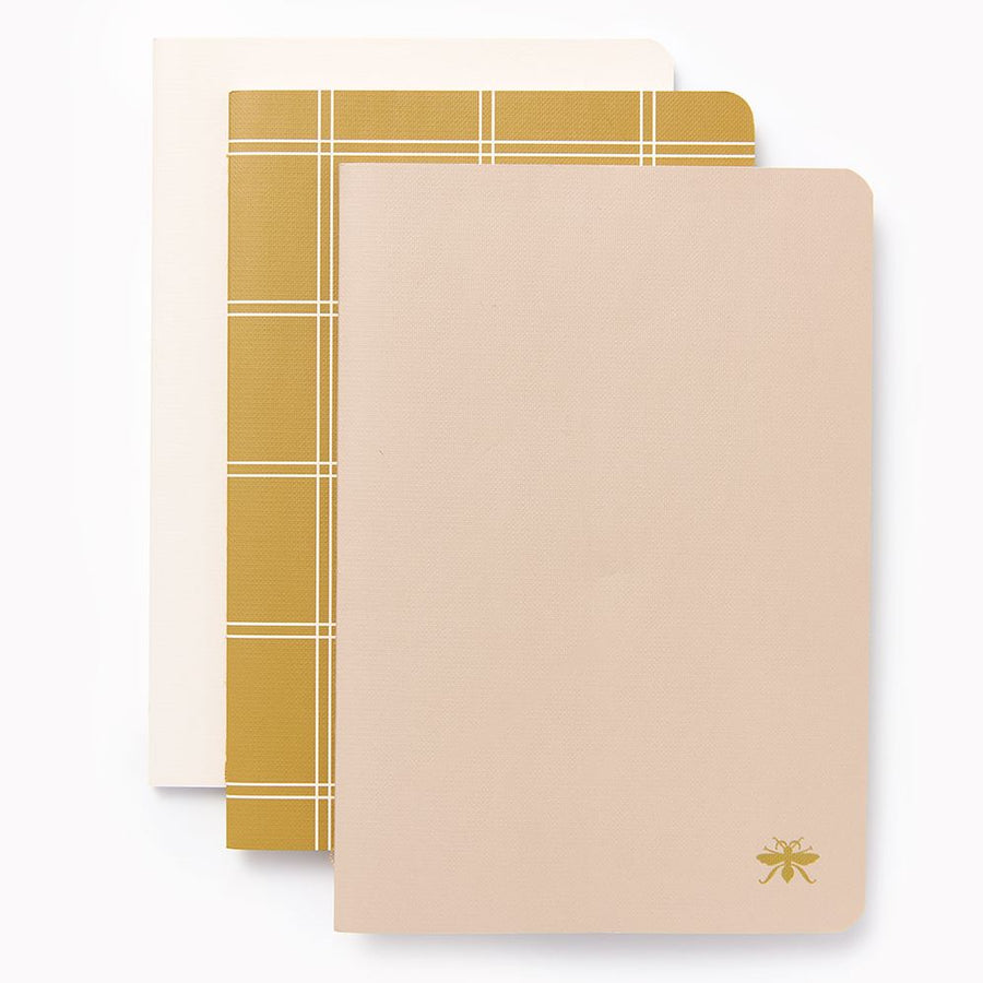 Sand Paper Wasp S/3 Notebooks