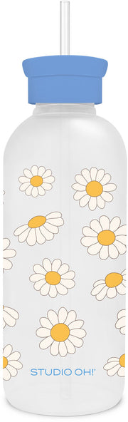 Do No Harm Glass Water Bottle with Straw