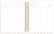 2027 Paper Source Orchid Stamps Die-Cut 12M Planner